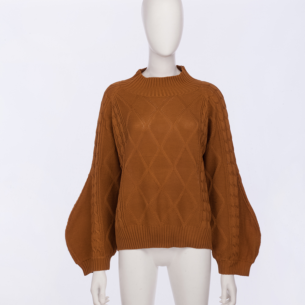 SZ60240-3 Solid Color Sweater